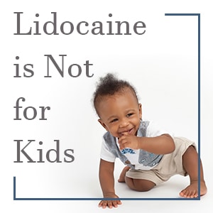 Benbrook dentist, Drs. Cindy & Ryan Knight at Chisholm Trail Dental discusses lidocaine, a pain reliever that treats mouth irritation in adults, and why it is not safe for children to use.